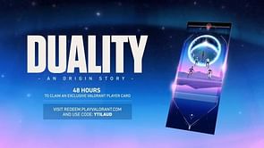 How to redeem the Duality Player Card in Valorant