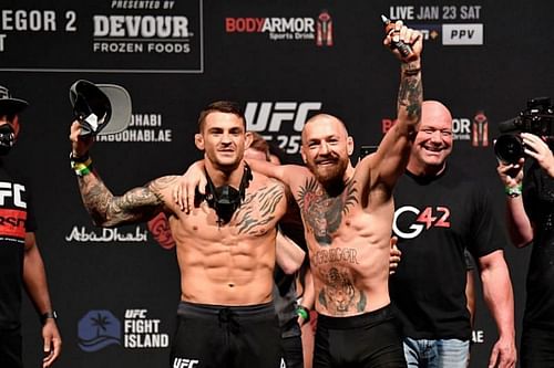 Dustin Poirier and Conor McGregor