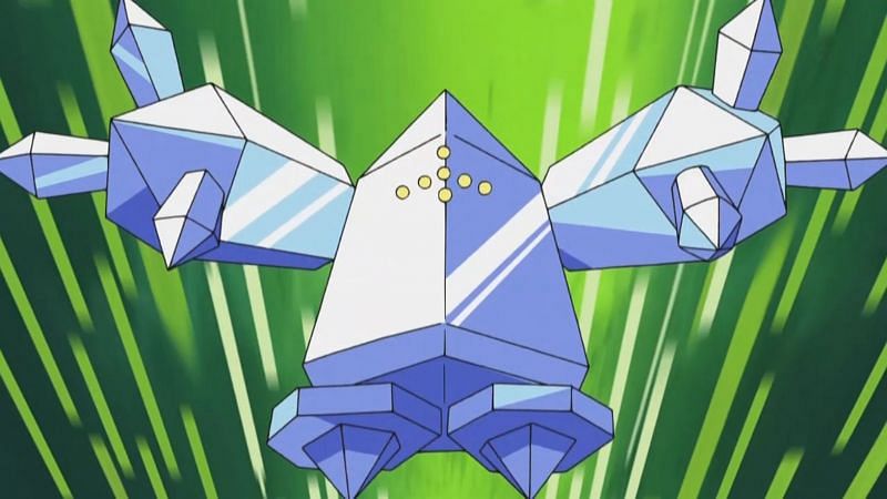 Regice, the Legendary Ice-type, in the anime (Image via The Pokemon Company)