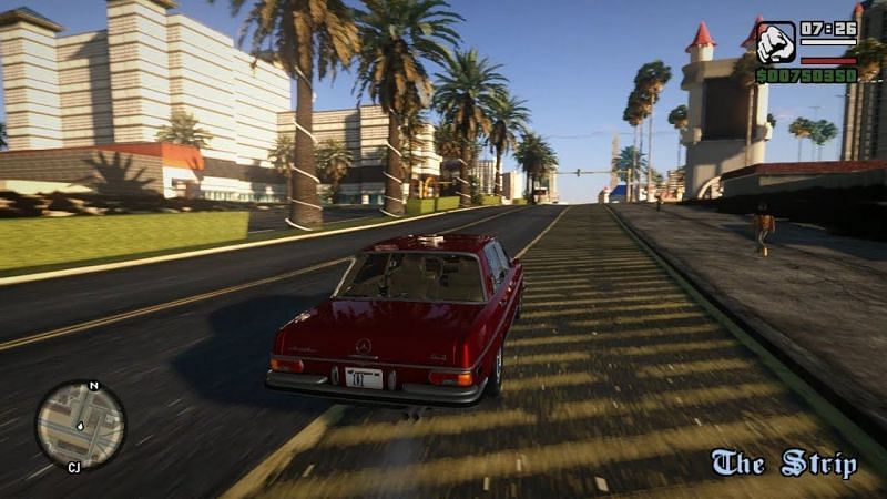 GTA San Andreas has been home to numerous mods over its 15+ year life (image via grabvoper)