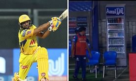 IPL 2021: [Watch] Ambati Rayudu breaks refrigerator glass with a smashing six