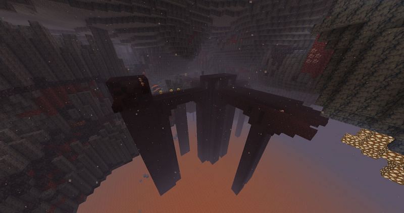 A harrowing image of a nether fortress (Image via minecraft.fandom)