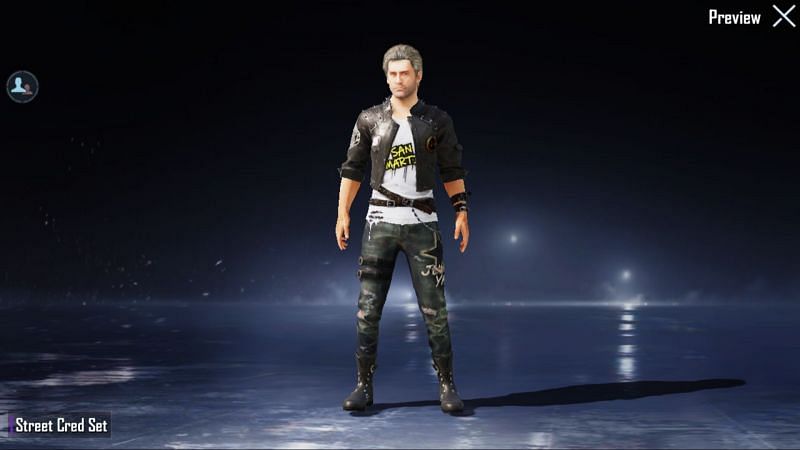 The Street Cred Set in PUBG Mobile
