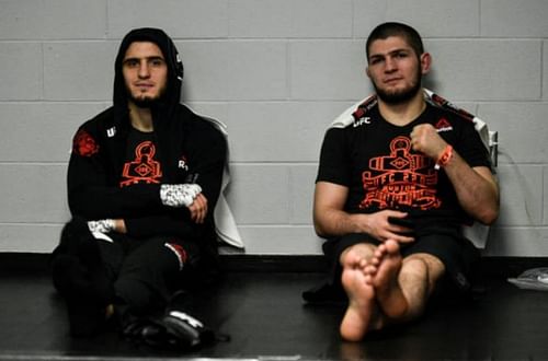 Islam Makhachev and Khabib Nurmagomedov