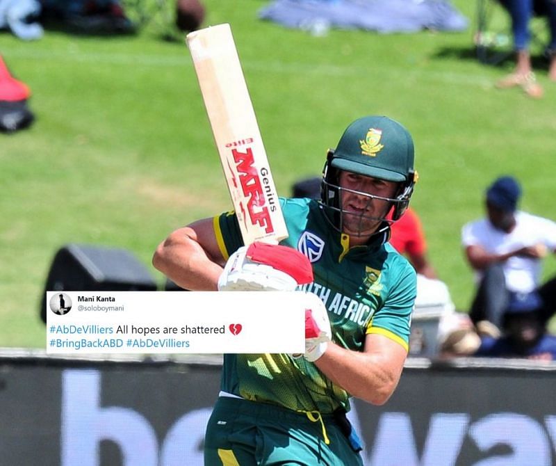 Fans lamented AB de Villiers&#039; retirement decision