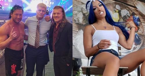 Kenny Omega, Cody Rhodes, Chris Jericho, and Sasha Banks.