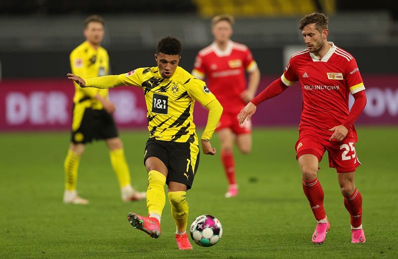 Sancho is eyeing a return to England this summer. (Photo by Friedemann Vogel - Pool/Getty Images)