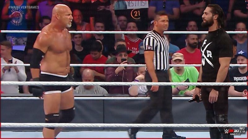 Goldberg and Seth Rollins have never battled before.