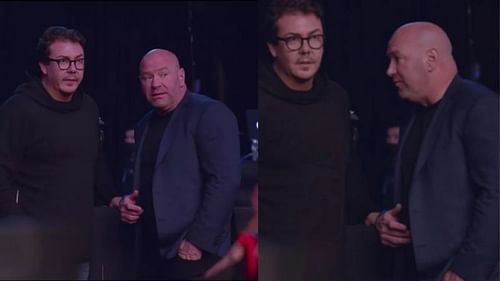 UFC president Dana White with Hunter Campbell