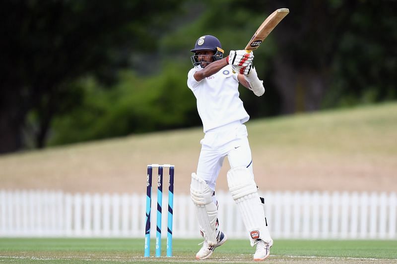 Abhimanyu Easwaran in action for India A vs New Zealand A in January 2020