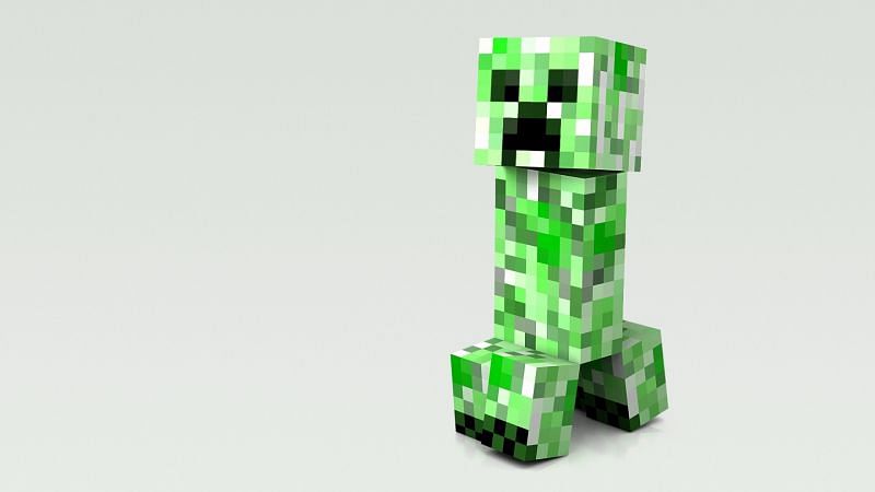 Creeper in Minecraft (Image via getwallpapers)