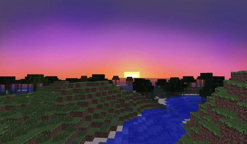 Dawn in Minecraft (Image via planetminecraft)