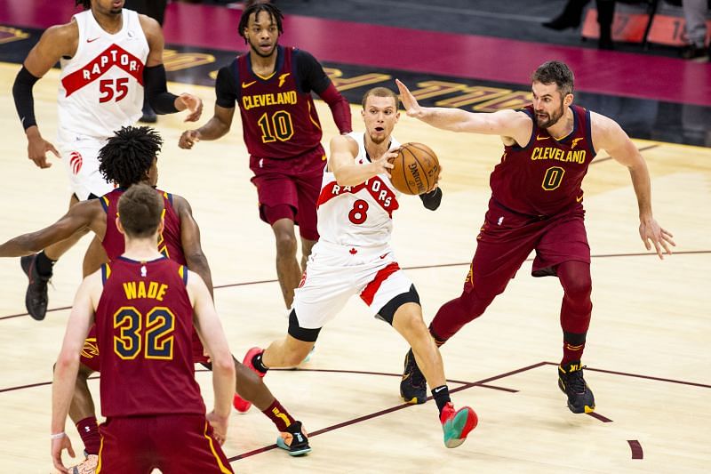 Cleveland Cavaliers in action during the 2021 NBA season.