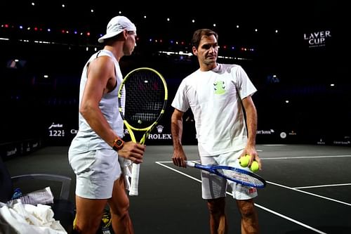 Rafael Nadal and Roger Federer