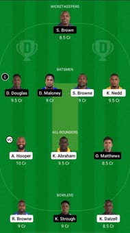 GRD vs LSH Dream11 Fantasy Suggestions - Vincy Premier League T10