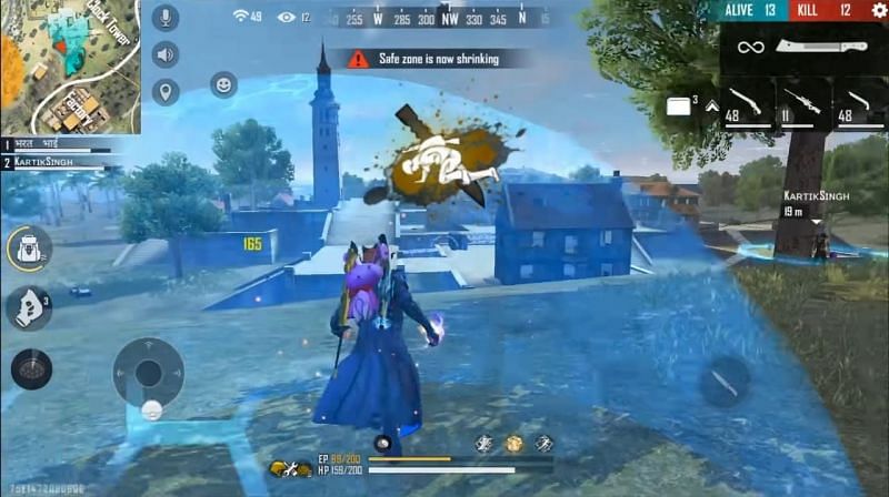 Using proper skill combos with Chrono can benefit players in Free Fire (Image via Badge 99/YouTube)