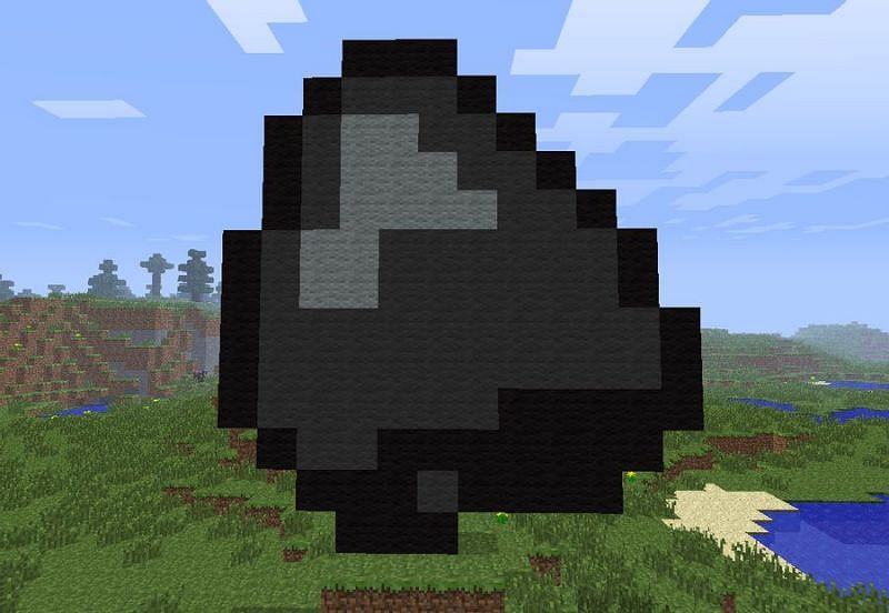 Coal structure in Minecraft (Image via deviantart)