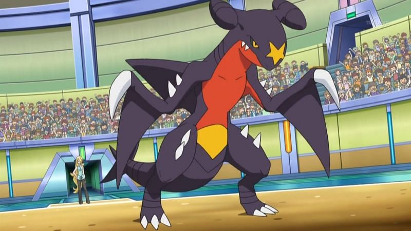 A Garchomp in the anime (Image via The Pokemon Company)