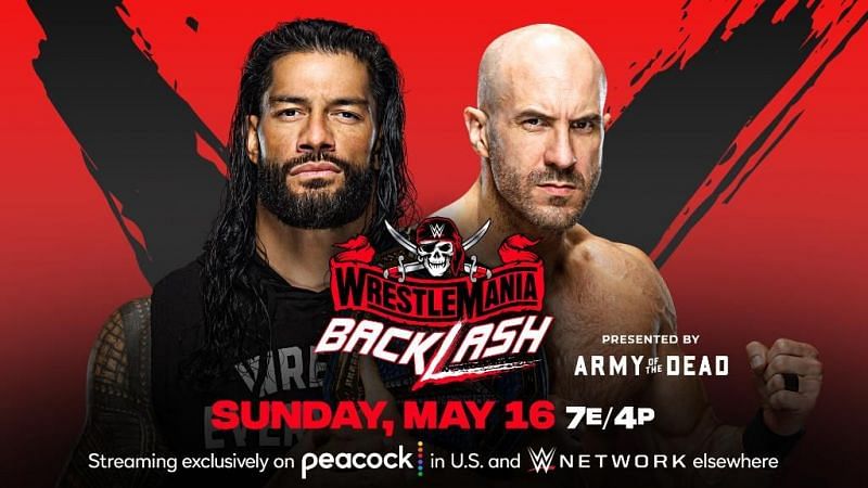 Cesaro vs. Roman Reigns for the Univeral title at WrestleMania Backlash