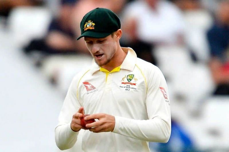 Cameron Bancroft during the Newlands Test against South Africa in 2018.