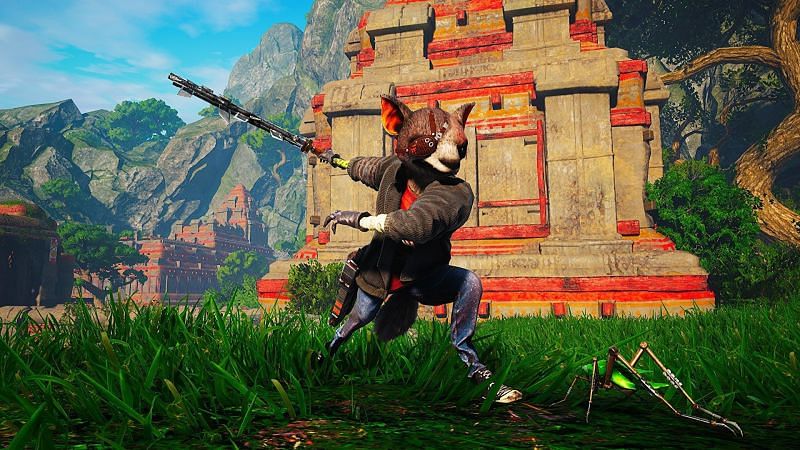 Crafting the perfect settings will ensure that Biomutant runs smoothly on the player&#039;s PC (Image via THQ Nordic)