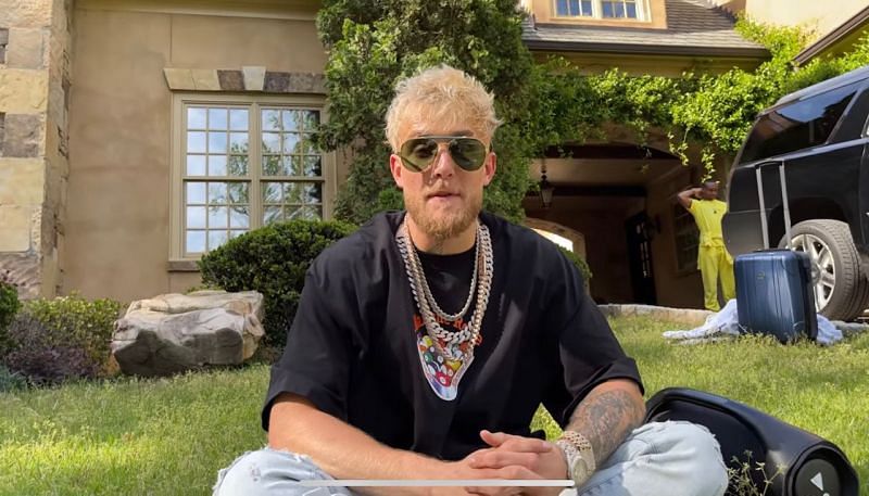 Jake Paul outside Puerto Rico mansion