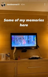 वॉर्नर की इंस्‍टा स्‍टोरी