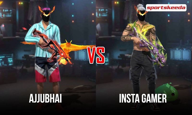 Ajjubhai and Insta Gamer are popular Indian Free Fire YouTubers