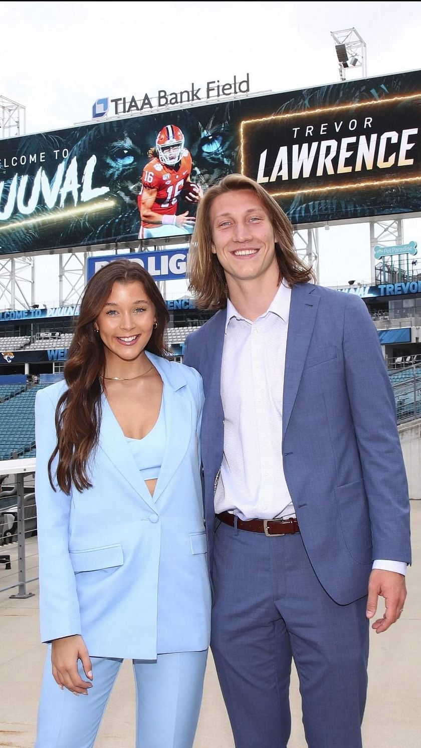 Who is Trevor Lawrence's wife Marissa Mowry?