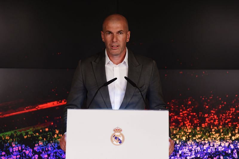 Real Madrid manager Zinedine Zidane