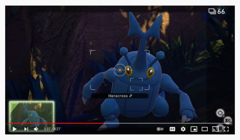 Heracross in New Pokemon Snap (Image via TagBackTV)