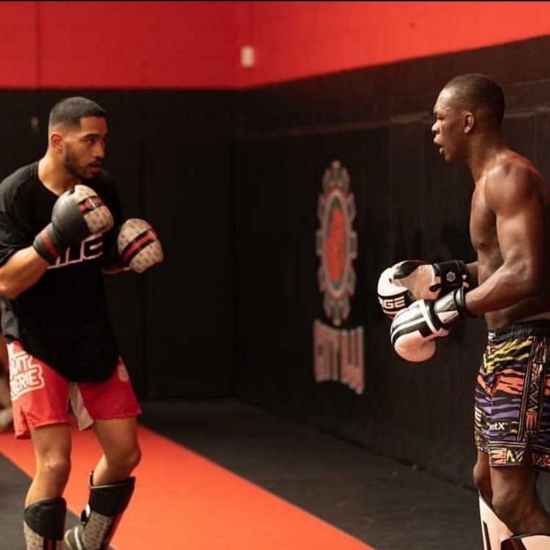 Fau Vake (left) with Israel Adesanya (right) [Image Courtesy: @fauvake on Instagram