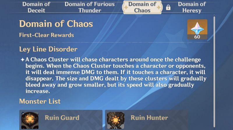 The domain of Chaos overview