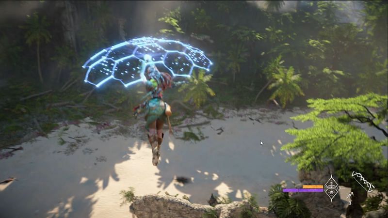 Shield Wing - new gliding mechanic in Horizon Forbidden West (Image via Playstation)