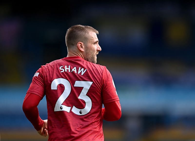 Manchester United left-back Luke Shaw