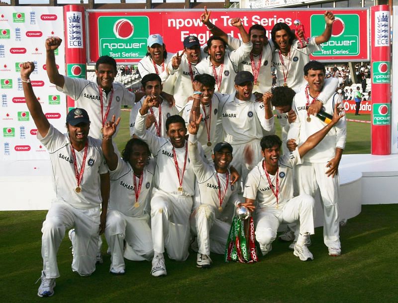 The Indian Summer: Indian team after winning the inaugural Pataudi Trophy