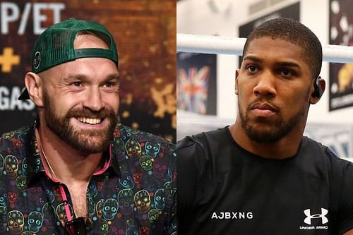 Tyson Fury (left) and Anthony Joshua (right)