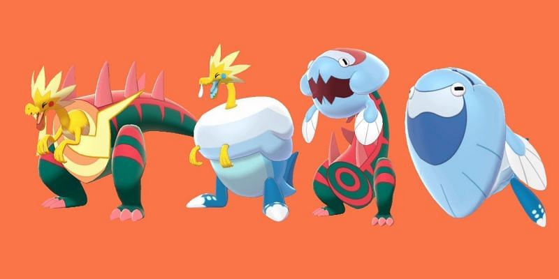 four types of fossil in Pok&eacute;mon Sword and Shield