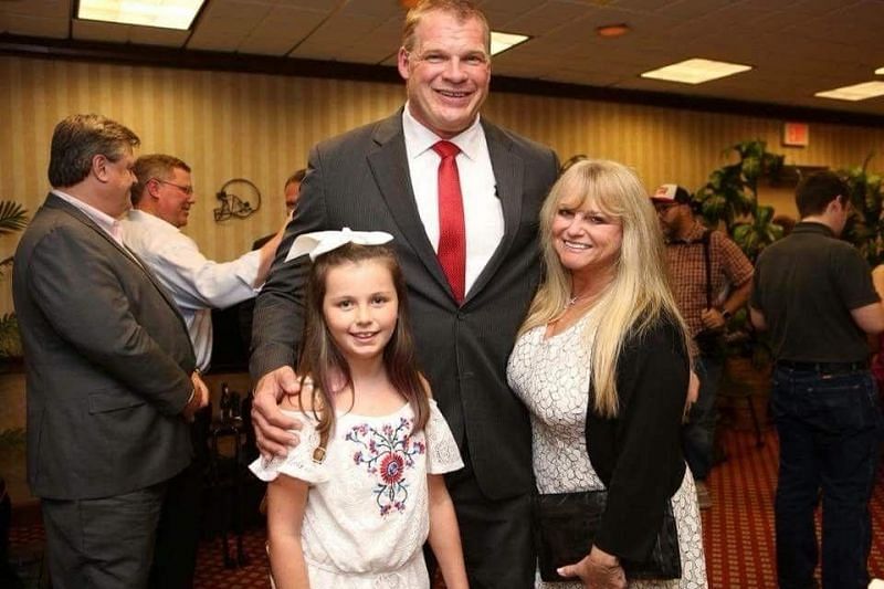 Kane with his wife and granddaughter