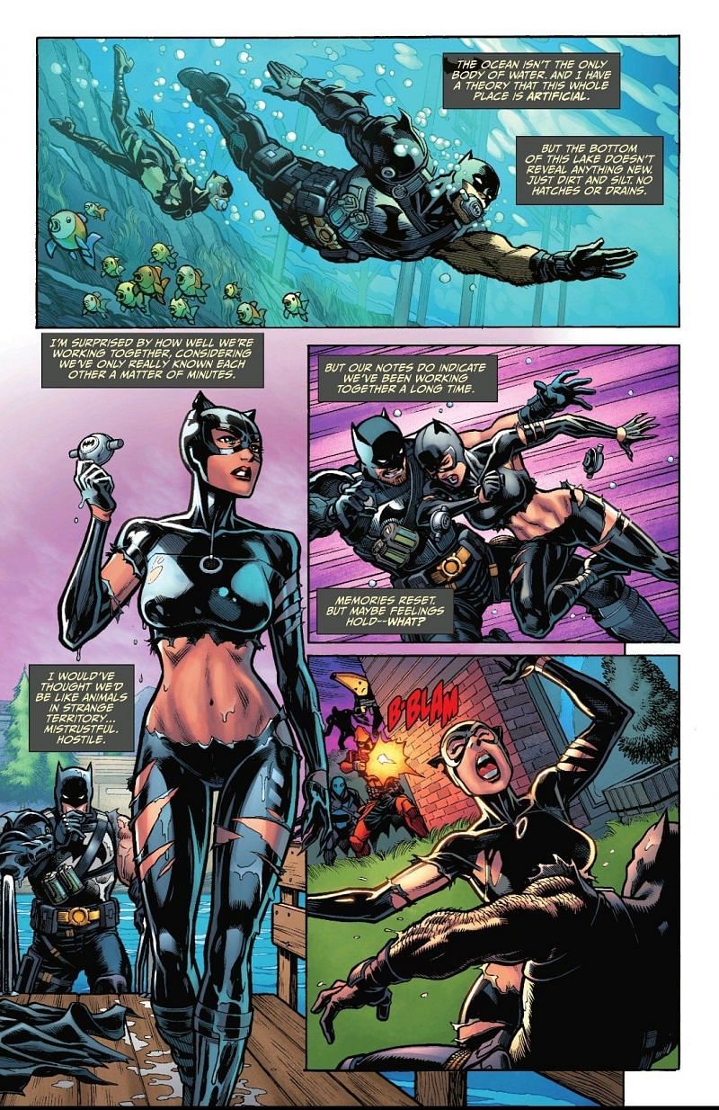 Catwoman dies in the Fortnite Batman Zero Point comic book (Image via Epic Games)