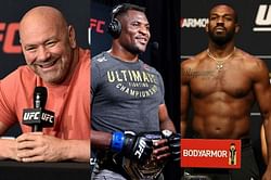 Dana White gives an update on where the UFC stands with Jon Jones and the fight between Ngannou and Lewis