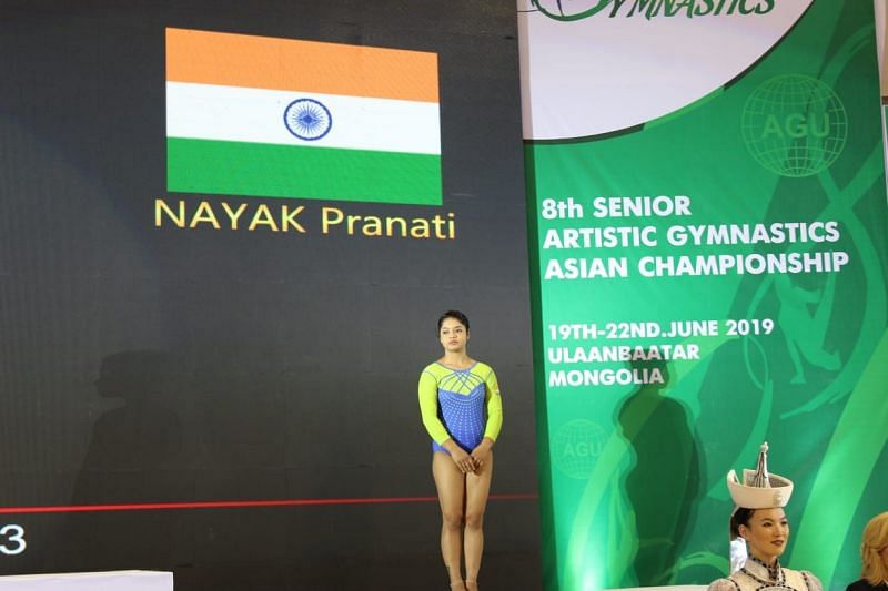 Pranati Nayak will be India&#039;s only gymnast at the Tokyo Olympics. (Source: Twitter)