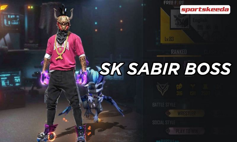 SK Sabir Boss&#039; Free Fire ID is 55479535
