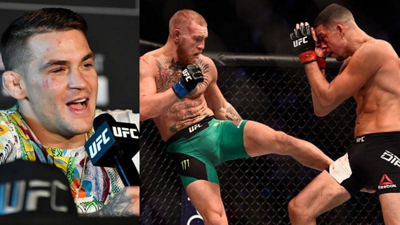 Dustin Poirier and Conor McGregor