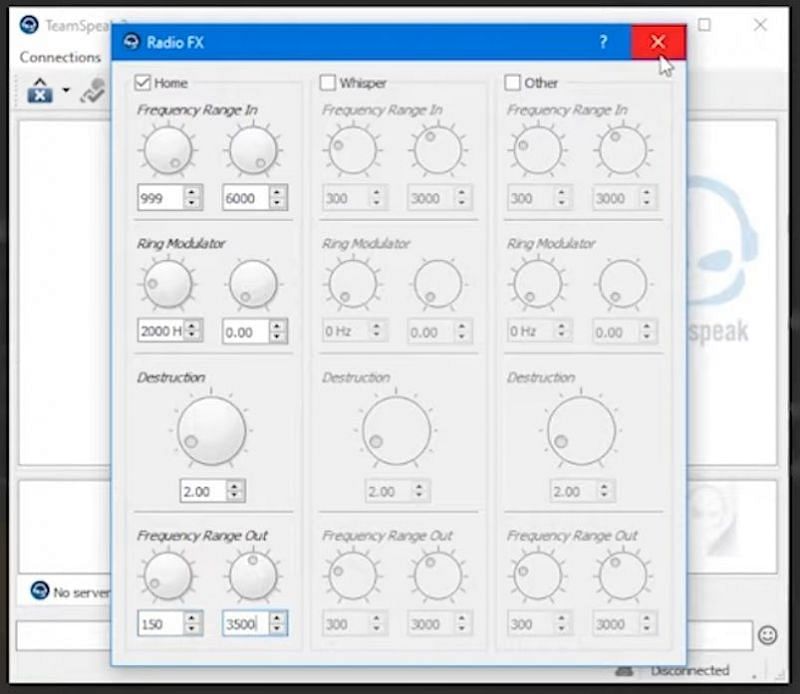 The settings needed for TeamSpeak (Image via Miner TechTips, YouTube)