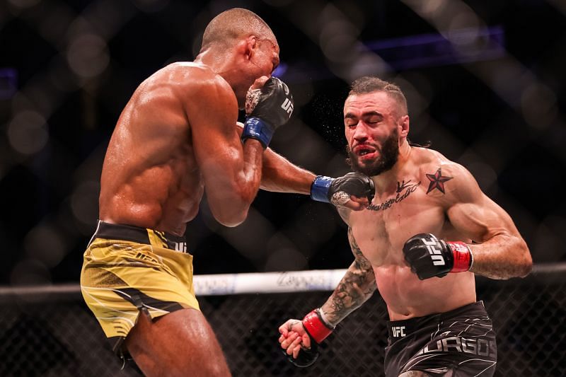 Edson Barboza knocked out Shane Burgos after a bizarre delayed reaction.