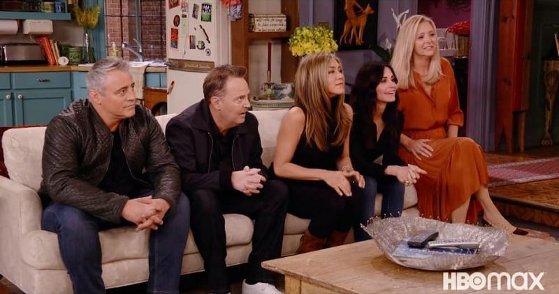 A shot from the &quot;Friends: The Reunion&quot; trailer (Image via HBO Max)