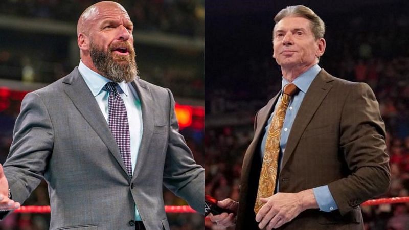 Triple H (left); Vince McMahon (right)