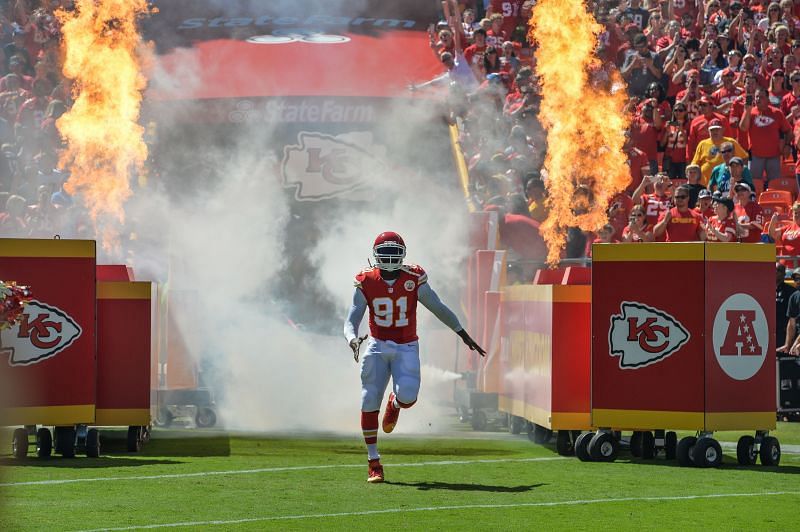 Tamba Hali with the Kansas City Chiefs