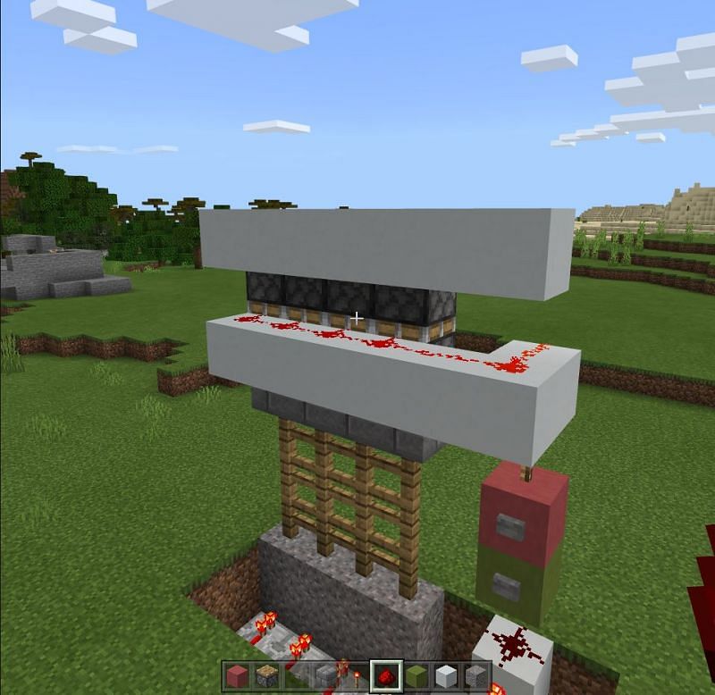 minecraft castle gate redstone